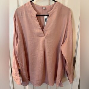 Old Navy Women's Blush V-Neck Blouse
